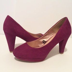 H&M Platform Suede Heels